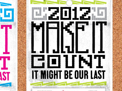 2012 Calendar messarounds design typography