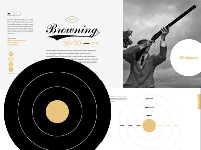 Gun Layout iconography layout type