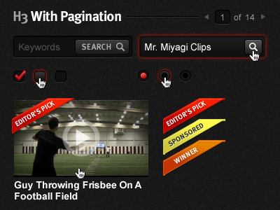 UI Elements form headers sashes ui