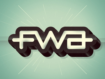 FWA wallpaper andur logo sebastian type vintage wallpaper work