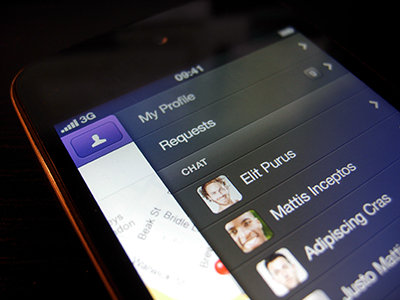 Social App WIP - iPhone app ios iphone ui