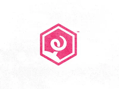 Fitpig logo study fitness logo mark pig pink