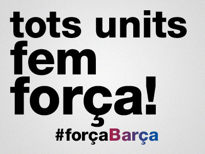 tots units fem força! barcelona barça futbol soccer