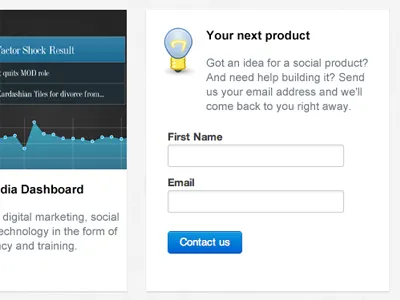 Contact Form / Product Request contact form photoshop