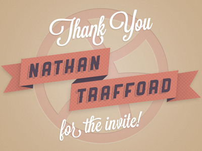 Dribbble Thank You