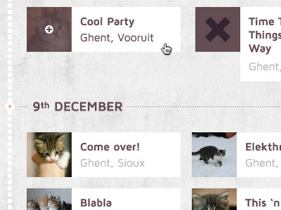 Cool party almanac date event eventguide guide list location map orange timeline