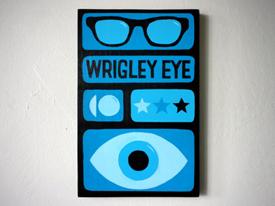 Wrigley Eye icons painting