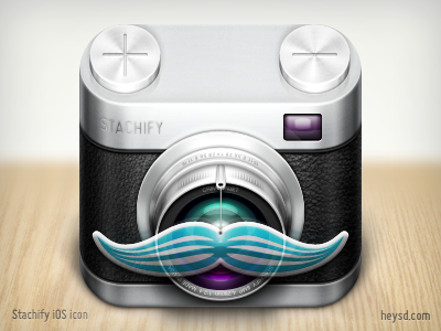 Stachify icon apple camera crimsonjet david im hd icon ios iphone iphone 4 leather mustache photoshop retina stachify