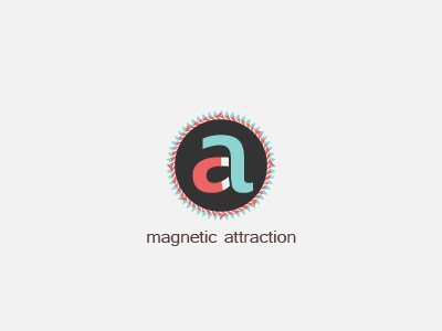 Magnetic Attraction a aimant champ design field letter lettering lettre magnet magnetic magnetique pole type typeface typographie typography