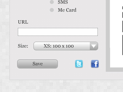 QR Generator Interface generator greyscale interface layout qr