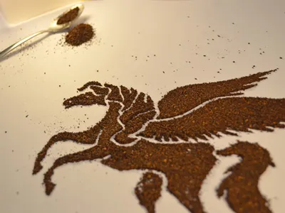 Pegasus Wip coffee illustration pegasus