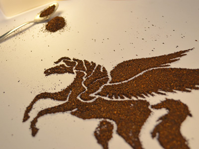Pegasus Wip coffee illustration pegasus