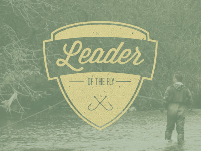 LOTF banner fishing fly hook outdoors shield