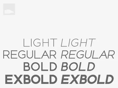 Still Unnamed bold ex extra font light regular sans serif