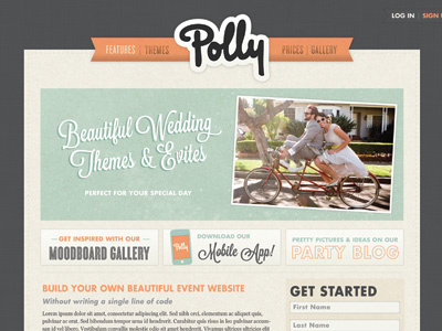 Polly design ui website