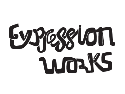 Expression works - rough 3 concept design draft expressionworks illustrator logo rough thinking