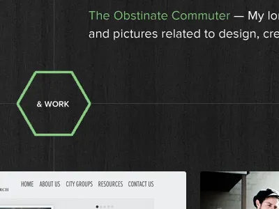 Progress grid personal portfolio typography web