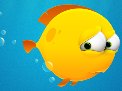 Scared fish character design daniel grönlund fish illustration sea water