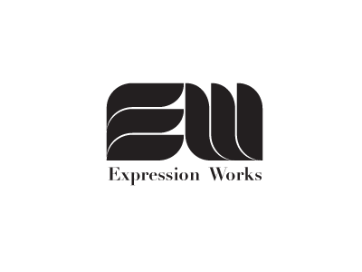 Expression works - rough 2 concept design draft expressionworks illustrator logo rough thinking