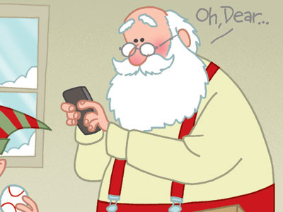 Santa christmas christmas card santa santa claus