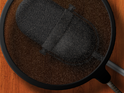 Microphone Mesh illustration mesh microphone screen wood