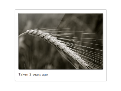 Photo Thumbnail border css openphoto photo reflection thumbnail