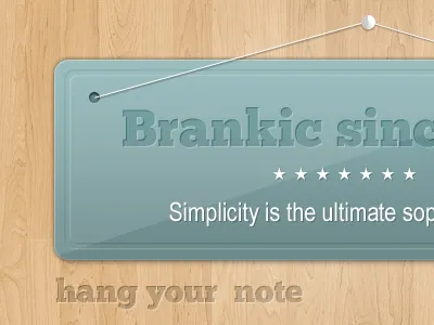 Hanging Note/Banner (PSD) banner freebie note psd wood