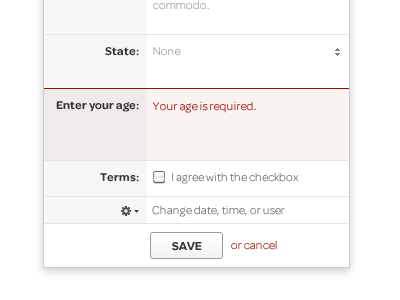 Drop down form app ui