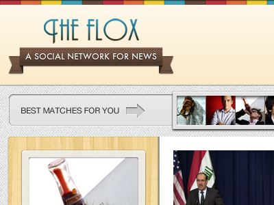 Flox - Profile Page fireworks news newsreader profile social network socialnetwork ui web