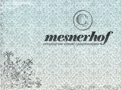 mesnerhof logo oldstyle vintage wallpaper