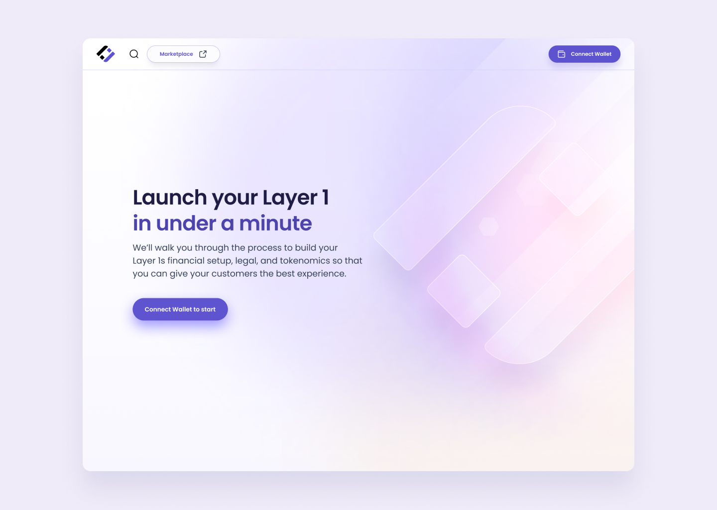 Layer 1 Blockchain Launcher UI Landing Page by William G dos Santos on ...