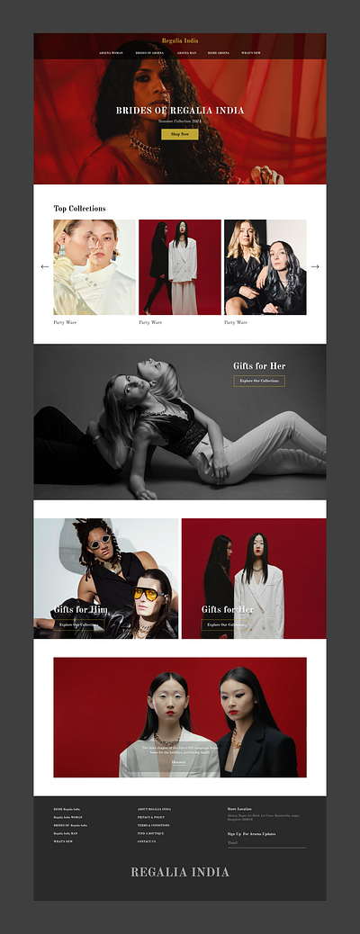 🌟 Regalia India - Premium Fashion Clothing Website 🌟 ui