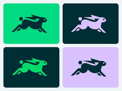 Rapid Rabbit Logo animal branding design icon identity illustration logo mark vector