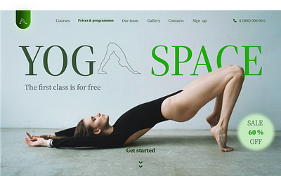 Yoga Space 3d animation branding graphic design logo motion graphics ui пользовательский интерфейс поток