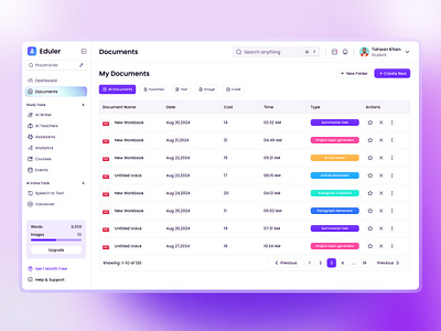 Documents Dashboard Design ai dashboard dashboard design design documents documents dashboard education education dashboard ui ui design uidesign