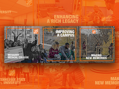 (Nostalgia) Home Depot - Retool Your School Social Templates graphic design illustration