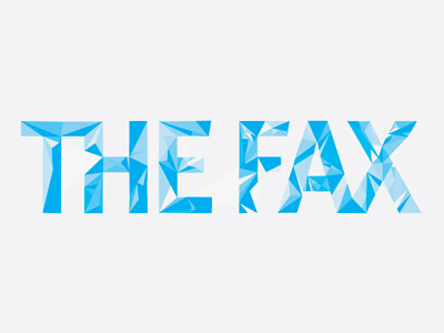 The Fax logo typography