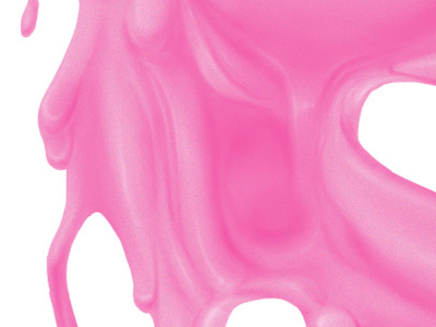 Melting ice cream melting pink