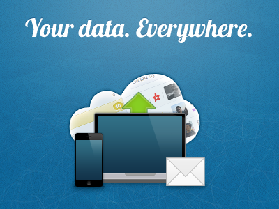 Data Everywhere cloud illustration productivity