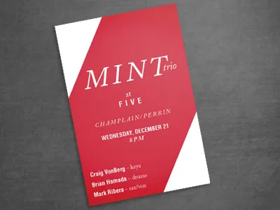 Mint Card Invite candy cane christmas jazz mint peppermint