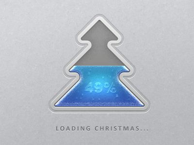 Loading Christmas icon interface ui