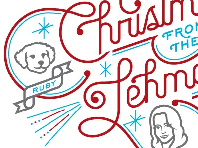 Lehman Christmas christmas comic book wife family obligatory card ruby