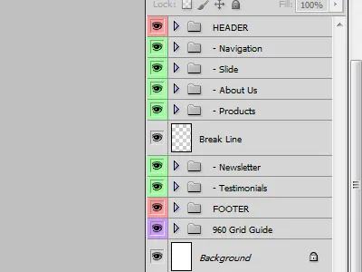 Organize 960grid adobe clean efficiency graphic graphic design layers organize photoshop web webdesign