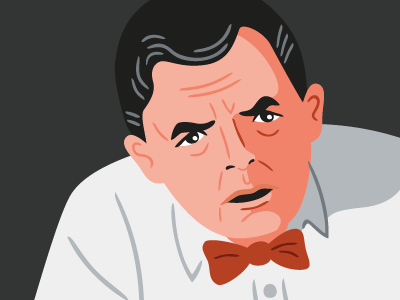 Angry Dad angry bowtie illustration man vector