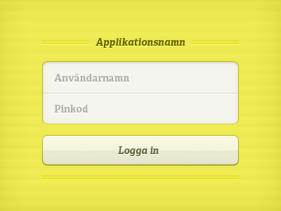 Login screen iphone login password username