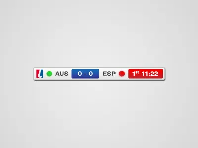 FIH Score australia clock fih gradient hockey score shadow spain time tv