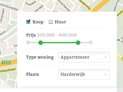 Estate filter options check dropdown estate filter gre makelaar options real estate web webdesign