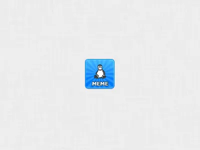Awkward Penguin app icon app blue icon app icon meme penguin starburst