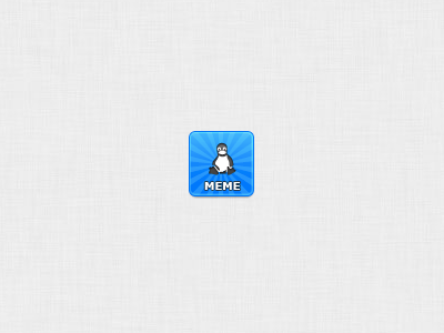 Awkward Penguin app icon app blue icon app icon meme penguin starburst