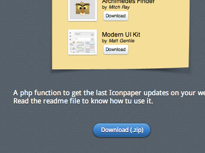 Get Iconpaper css3 iconpaper website